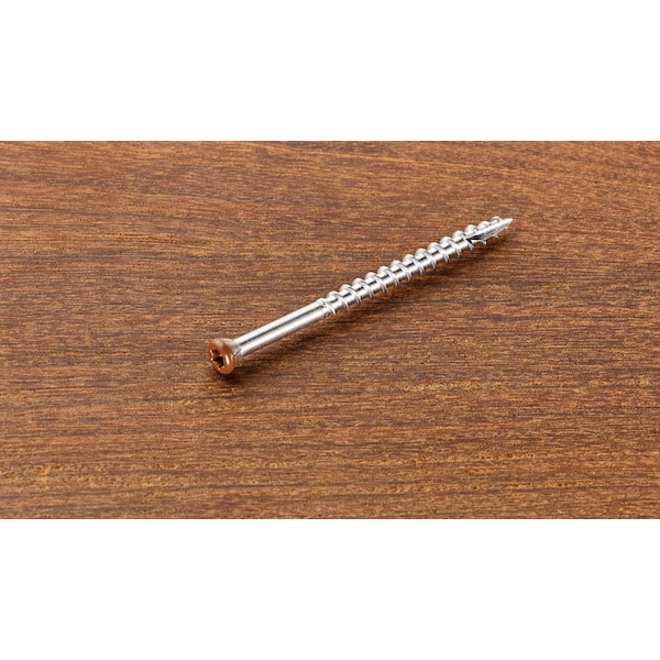 Starborn Deck Screw, 2-1/2 in, 18-8 Stainless Steel, Trim Head, Torx Drive, 350 PK STX34T08250 - main